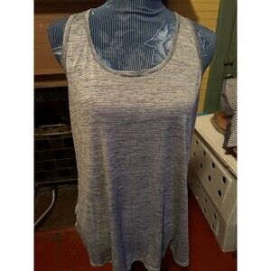 Athletic Works Size XL Women’s Activewear Racer Back Tank 38" Bust 28" L Gray